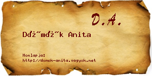 Dömök Anita névjegykártya