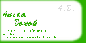 anita domok business card